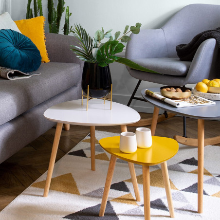Lot de 3 tables café break Miléo Atmosphera