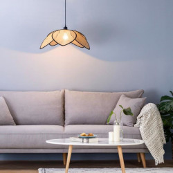 Suspension filaire "Arty" cannage Diamètre 64 cm Atmosphera
