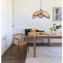 Suspension filaire "Arty" cannage Diamètre 64 cm Atmosphera