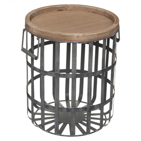 Lot de 2 tables café lattes de métal "Facto" Atmosphera