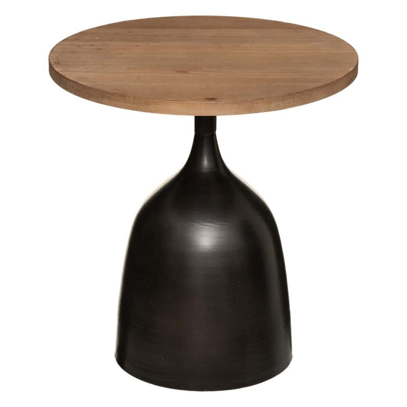 Table à café Totem "Mathis" Métal & Bois Atmosphera
