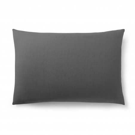 Taie d'oreiller Anthracite 50 x 70 cm  / 100% Coton / 57 fils/cm²