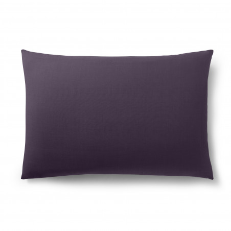 Taie d'oreiller Prune 50 x 70 cm/ 100% Coton / 57 fils/cm²
