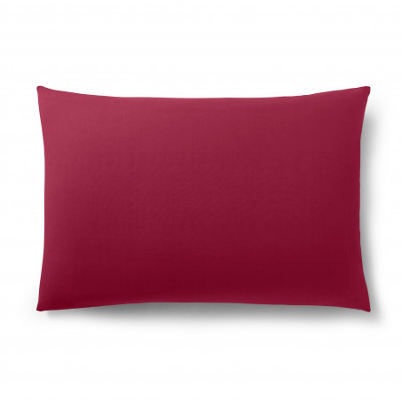 Taie d'oreiller Rouge 50 x 70 cm/ 100% Coton / 57 fils/cm²