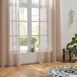 Voilage tissé sablé "Alton" 140 x 240 cm Atmosphera