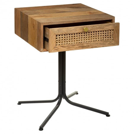 Table de chevet "Davao" cannage Atmosphera