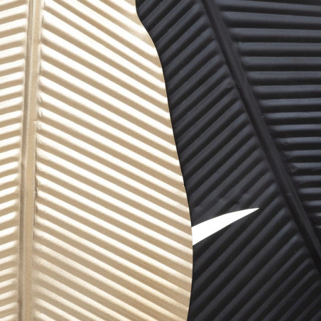 Déco murale métal "Claire" Noir & Doré 46 x 112 cm Atmosphera
