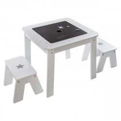 Ensemble table + 2 Tabourets pour chambre d'enfant Atmosphera