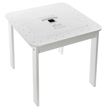 Ensemble table + 2 Tabourets pour chambre d'enfant Atmosphera
