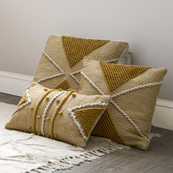 Coussin de sol recyclé "Row" 48 x 48 x 14 cm Atmosphéra