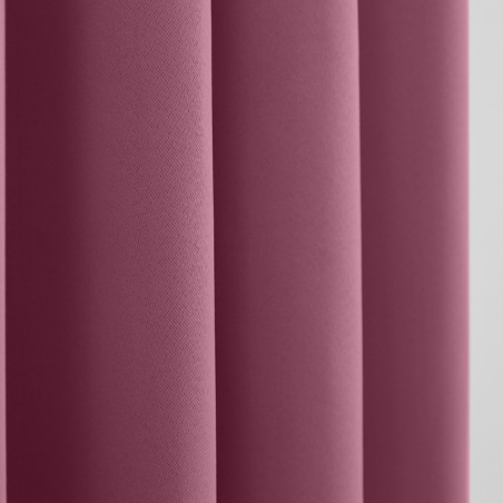 Lot de 2 rideaux occultant thermique rose poudré 140 x 260 cm