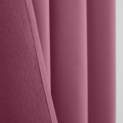 Lot de 2 rideaux occultant thermique rose poudré 140 x 260 cm
