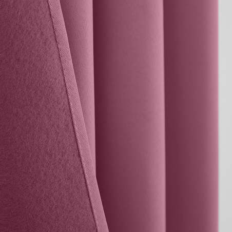 Rideau occultant thermique rose poudré 140 x 260 cm