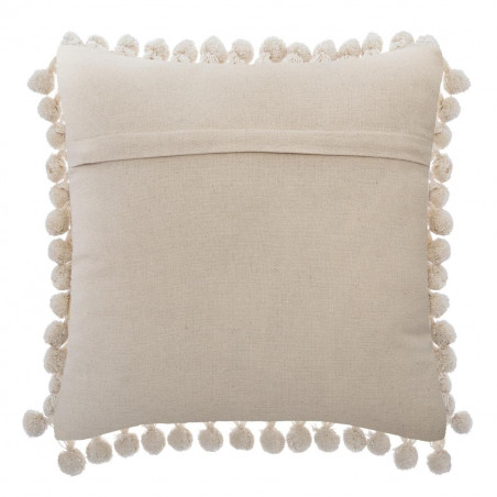 Coussin "Shine" coton ivoire 40 x 40 cm Atmosphera