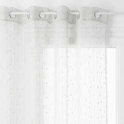 Voilage tissé Plumetis "Anissa" 140 x 240 cm Atmosphera