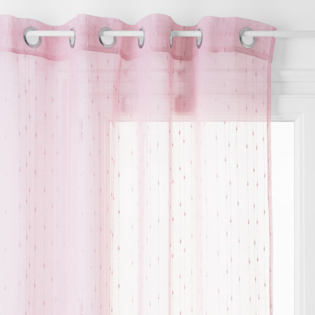 Voilage tissé Plumetis "Anissa" 140 x 240 cm Atmosphera