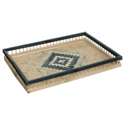 Lot de 2 plateaux bambou "Haci" Atmosphera