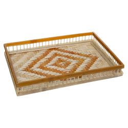 Lot de 2 plateaux bambou "Haci" Atmosphera