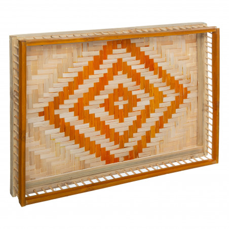 Lot de 2 plateaux bambou "Haci" Atmosphera