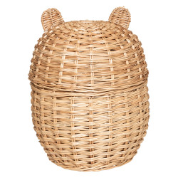 Bac à jouets "Oreilles" naturel saule tressé Atmosphera Kids