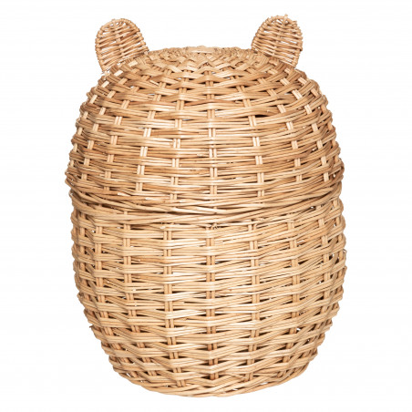 Bac à jouets "Oreilles" naturel saule tressé Atmosphera Kids