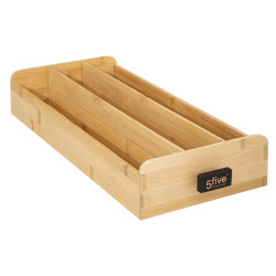 Porte capsules "Modern color" tiroir en bambou Atmosphera