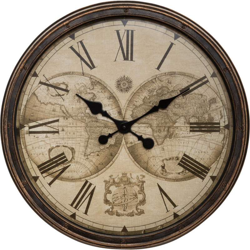 Horloge Monde "Tomy" Diamètre 51.5 cm Atmosphera
