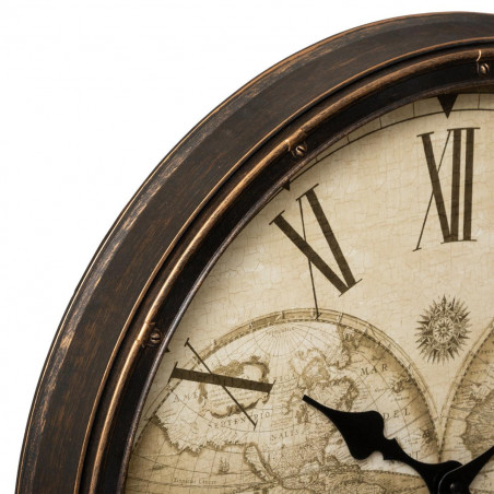 Horloge Monde "Tomy" Diamètre 51.5 cm Atmosphera