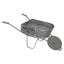 Brouette déco en zinc 110 cm Atmosphera