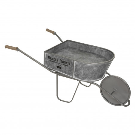 Brouette déco en zinc 110 cm Atmosphera