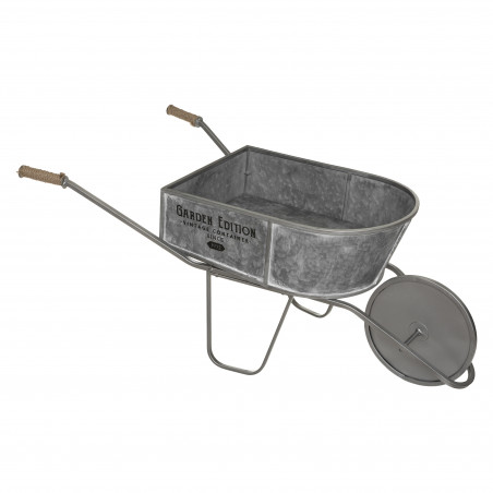 Brouette déco en zinc 110 cm Atmosphera