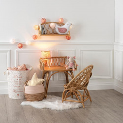 Étagère murale "Rétro" en rotin pour chambre d'enfant Atmosphera Kids