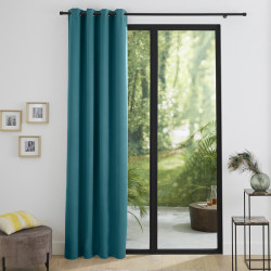 Rideau occultant thermique turquoise 140 x 260 cm
