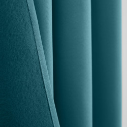 Lot de 2 rideaux occultant thermique turquoise 140 x 260 cm
