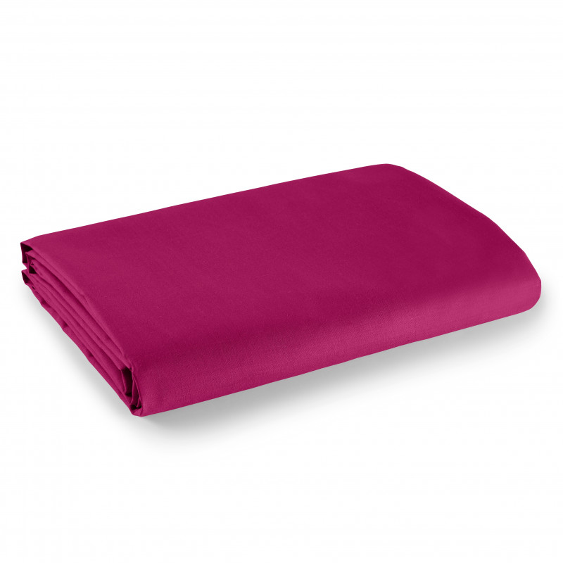 Drap plat 1 place et 2 places 100% coton/57 fils/cm²