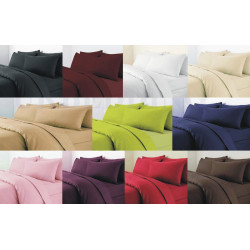 Housse de couette 140 x 200 unie orange 100% Coton / 57 Fils/cm²