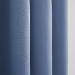 Lot de 2 rideaux occultant thermique bleu tendre 140 x 260 cm