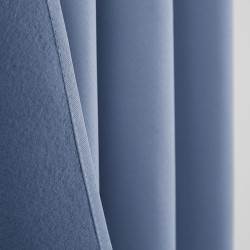 Lot de 2 rideaux occultant thermique bleu tendre 140 x 260 cm