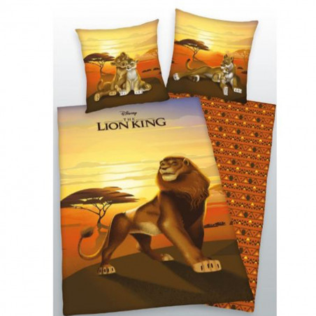 Parure de couette 140 x 200 "Le Roi Lion" Microfibre / 100% Polyester