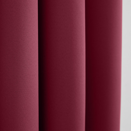 Lot de 2 rideaux occultant bordeaux 140 x 260 cm