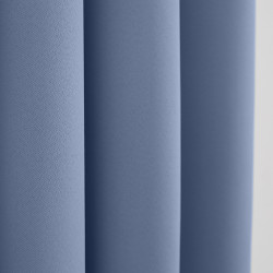 Lot de 2 rideaux occultant bleu tendre 140 x 260 cm