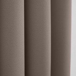 Lot de 2 rideaux occultant taupe foncé 140 x 260 cm