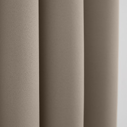 Lot de 2 rideaux occultant taupe clair 140 x 260 cm
