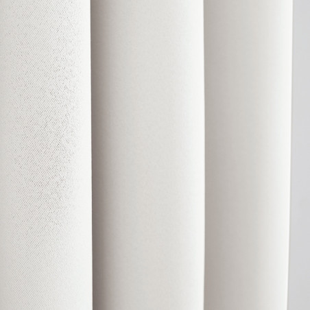 Lot de 2 rideaux occultant blanc 140 x 260 cm