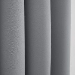 Lot de 2 rideaux occultant anthracite 140 x 260 cm
