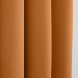 Lot de 2 rideaux occultant orange 140 x 260 cm