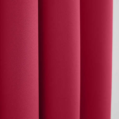 Lot de 2 rideaux occultant rouge 140 x 260 cm