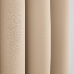 Lot de 2 rideaux occultant beige clair 140 x 260 cm
