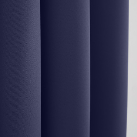 Lot de 2 rideaux occultant marine 140 x 260 cm