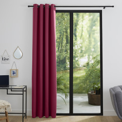 Rideau occultant bordeaux 140 x 260 cm